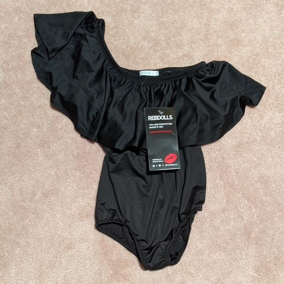 Rebdolls One Shoulder Swimsuit - Picture 3 of 5